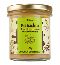 Krem pistacjowy z kokosem i białą czekoladą