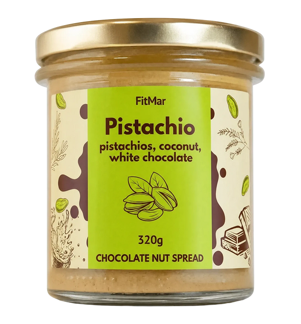Krem pistacjowy z kokosem i białą czekoladą