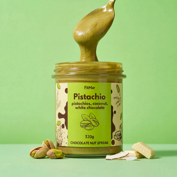 Krem pistacjowy z kokosem i białą czekoladą